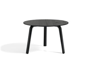 Bella Coffee table-Bijzettafels-HAY APS-Diameter 60 x H39 cm-Black water-based lacquered oak-Buro International