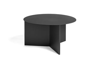 Slit Table-Bijzettafels-HAY APS-Black powder coated-Round XL-Buro International