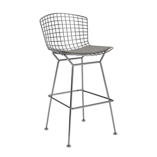 Bertoia Barstool with seat pad-Barstoelen-KNOLL INTERNATIONAL NV-Buro International