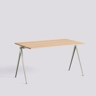 Pyramid Table 01/02-Tafels-HAY APS-H74 x L140 x B75 cm-Matt Solid Oak-Beige-Buro International