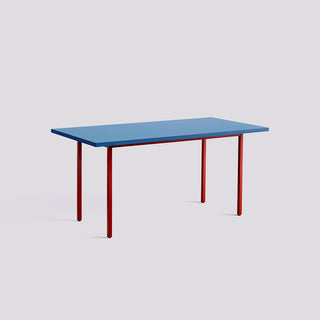 Two-Colour Table-Tafels-HAY APS-160x82x74 cm-Blue-Maroon Red-Buro International