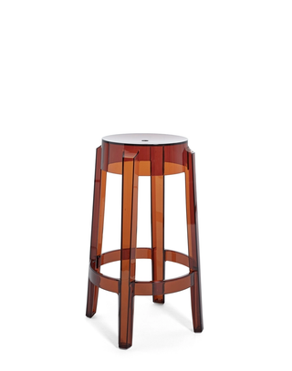 Charles Ghost Stool-Barstoelen-KARTELL S.P.A.-65 cm-Amber-Buro International