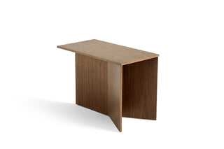 Slit Table Wood-Bijzettafels-HAY APS-Walnut water based lacquered oak-Oblong-Buro International