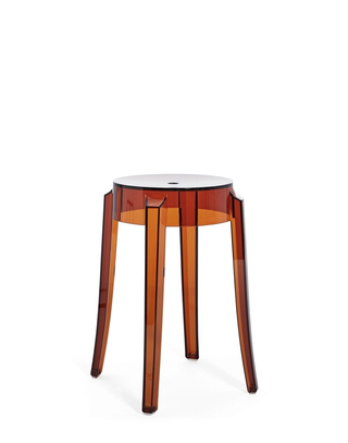 Charles Ghost Stool-Barstoelen-KARTELL S.P.A.-46 cm-Amber-Buro International