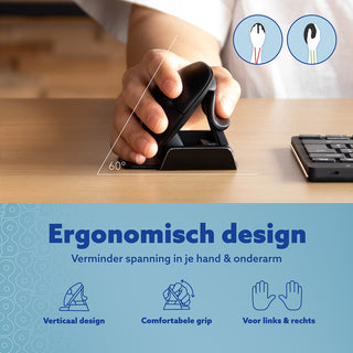 R-Go Twister Ambidexter Ergonomische Muis-Multimedia Accessoires-R-GO TOOLS-Buro International