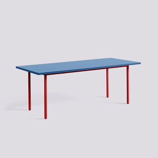 Two-Colour Table-Tafels-HAY APS-200x90x74 cm-Blue-Maroon Red-Buro International