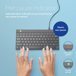 R-Go Compact Break Toetsenbord AZERTY