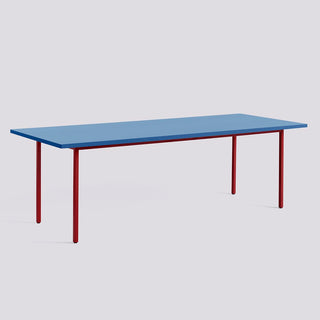 Two-Colour Table-Tafels-HAY APS-240x90x74 cm-Blue-Maroon Red-Buro International