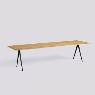 Pyramid Table 01/02-Tafels-HAY APS-H74 x L300 x B85 cm-Clear Solid Oak-Black-Buro International