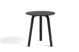 Bella Coffee table-Bijzettafels-HAY APS-Diameter 45 x H49 cm-Black water-based lacquered oak-Buro International