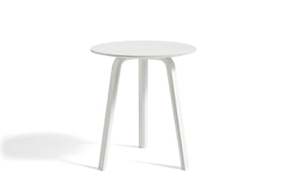 Bella Coffee table-Bijzettafels-HAY APS-Diameter 45 x H49 cm-White water-based lacquered oak-Buro International