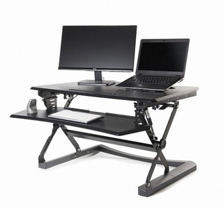 Adjustable Sit/Stand Desk Riser 2-Zit Sta tafels-BAKKER ELKHUIZEN-Buro International