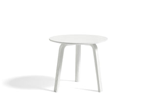 Bella Coffee table-Bijzettafels-HAY APS-Diameter 45 x H39 cm-White water-based lacquered oak-Buro International