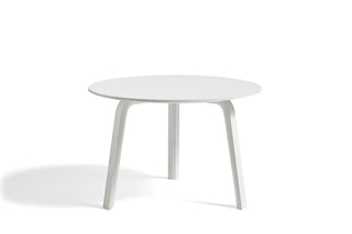 Bella Coffee table-Bijzettafels-HAY APS-Diameter 60 x H39 cm-White water-based lacquered oak-Buro International