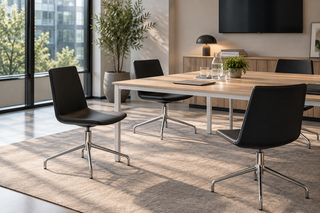 Gaber | JUBEL CHAIR UPHOL. 4 BLADE POLISHED SWIVEL BASE | 291.26/IEL