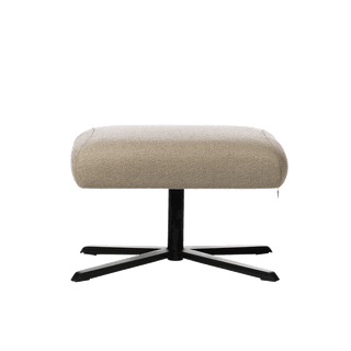 Repose-pieds Mobitec Enora C0810 en tissu taupe, vue de face