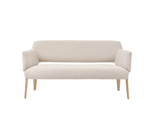 Canapé Mobitec Lena R0625 en tissu écru, vue de face