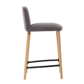 Tabouret de bar Mobitec Rob C0510 en tissu anthracite, vue de profil
