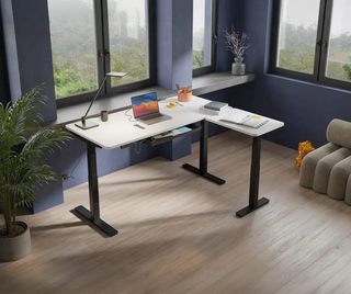 Alto sit-stand desk with left-hand return