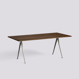 Pyramid Table 01/02-Tafels-HAY APS-H74 x L190 x B85 cm-Smoked Solid Oak-Beige-Buro International