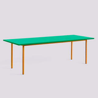 Two-Colour Table-Tafels-HAY APS-240x90x74 cm-Green Mint-Ochre-Buro International