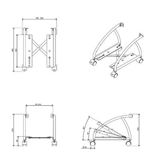 Viewgo computerhouder - vloer