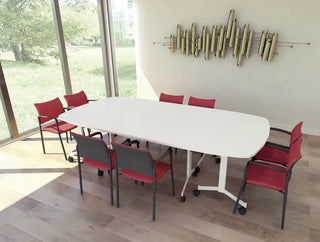Eureka halfronde vergadertafel