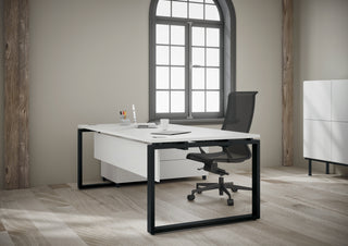 Prestige executive desk with left-hand return