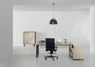 Prestige executive desk with left-hand return