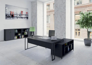 Stricto bureau de direction avec meuble haut à droite