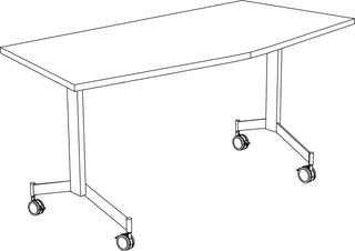 Eureka vergadertafel trapezium