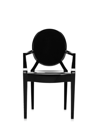 Louis Ghost Chair-Stoelen-KARTELL S.P.A.-Glossy Black-Buro International