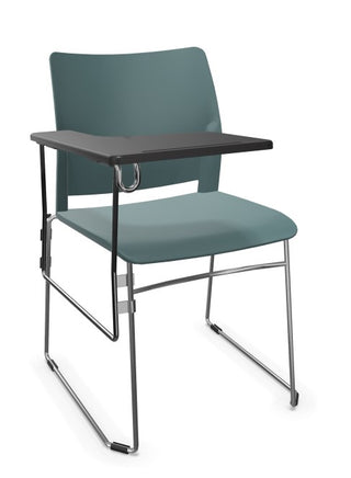 Trend Chair Grey Ral 7012 met schrijftablet-Stoelen-LD SEATING SRO-Buro International