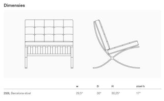 Barcelona chair - classic version-Lounge meubilair-KNOLL INTERNATIONAL NV-Buro International