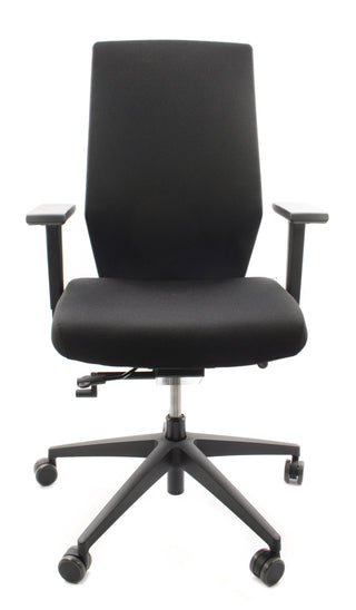 König Neurath JET II SP NPR ergonomische bureaustoel zwart Camira Phoenix bekleding recht vooraanzicht