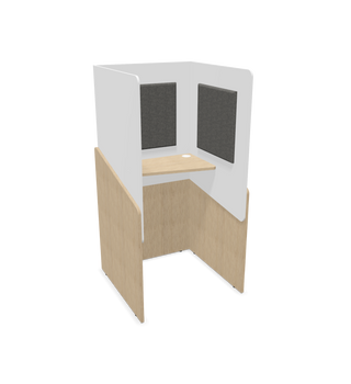 Vue de configuration de la cabine de travail Buronomic Calme