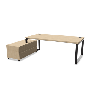 Prestige executive desk with left-hand return