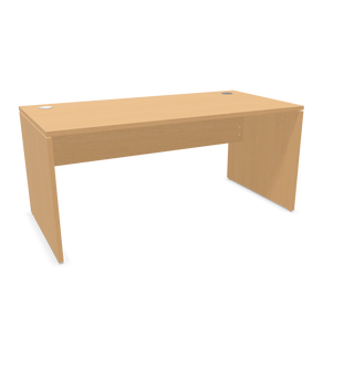 Buronomic Retro bureau met paneelpoten in beuk