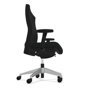 Chaise de bureau Rovo XP 4015 S1 noire, vue de profil